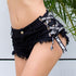 Denim Ripped Jean Shorts